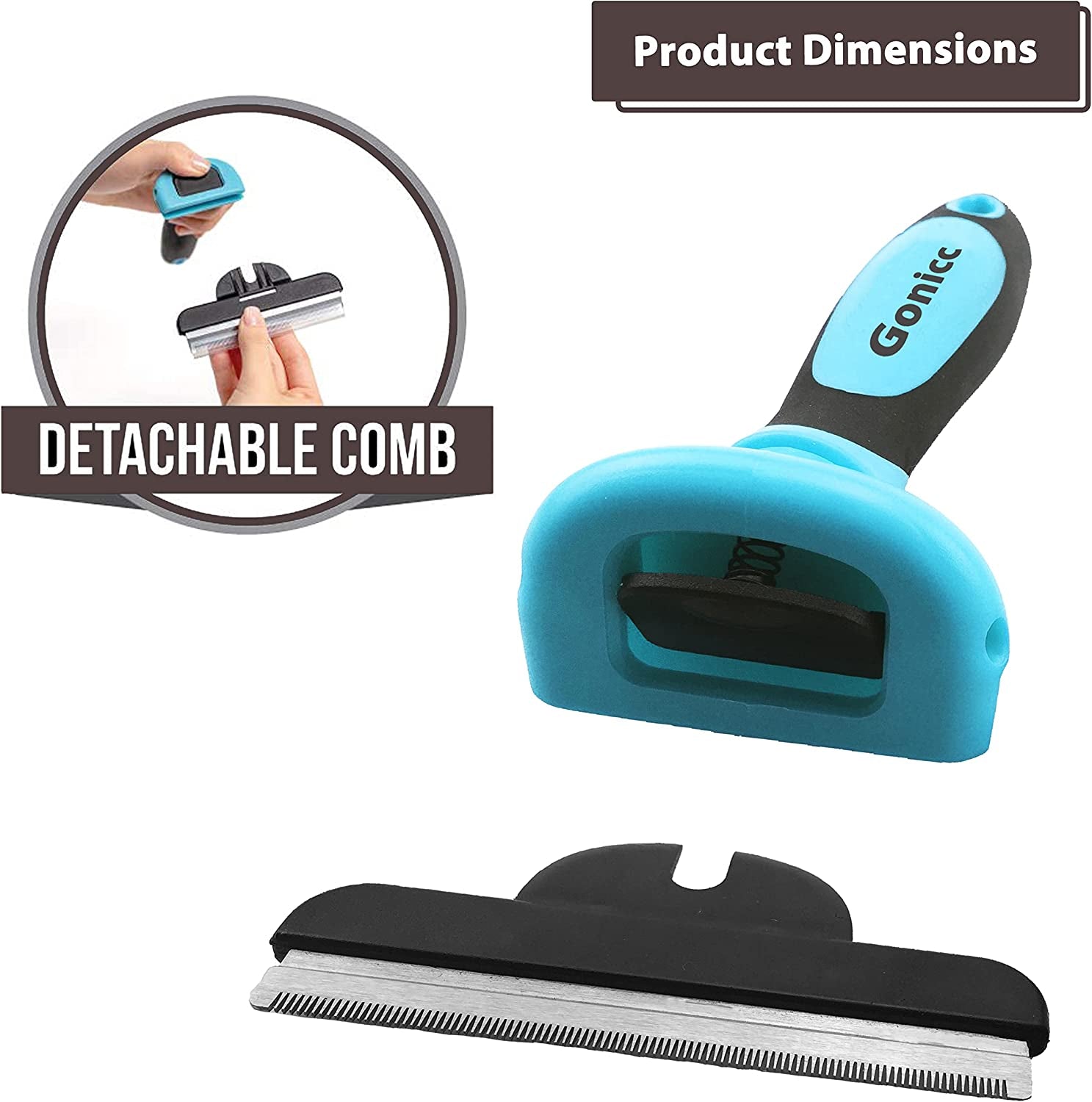 Sheddara - Lux Professional Pet De Shedding Comb Tool